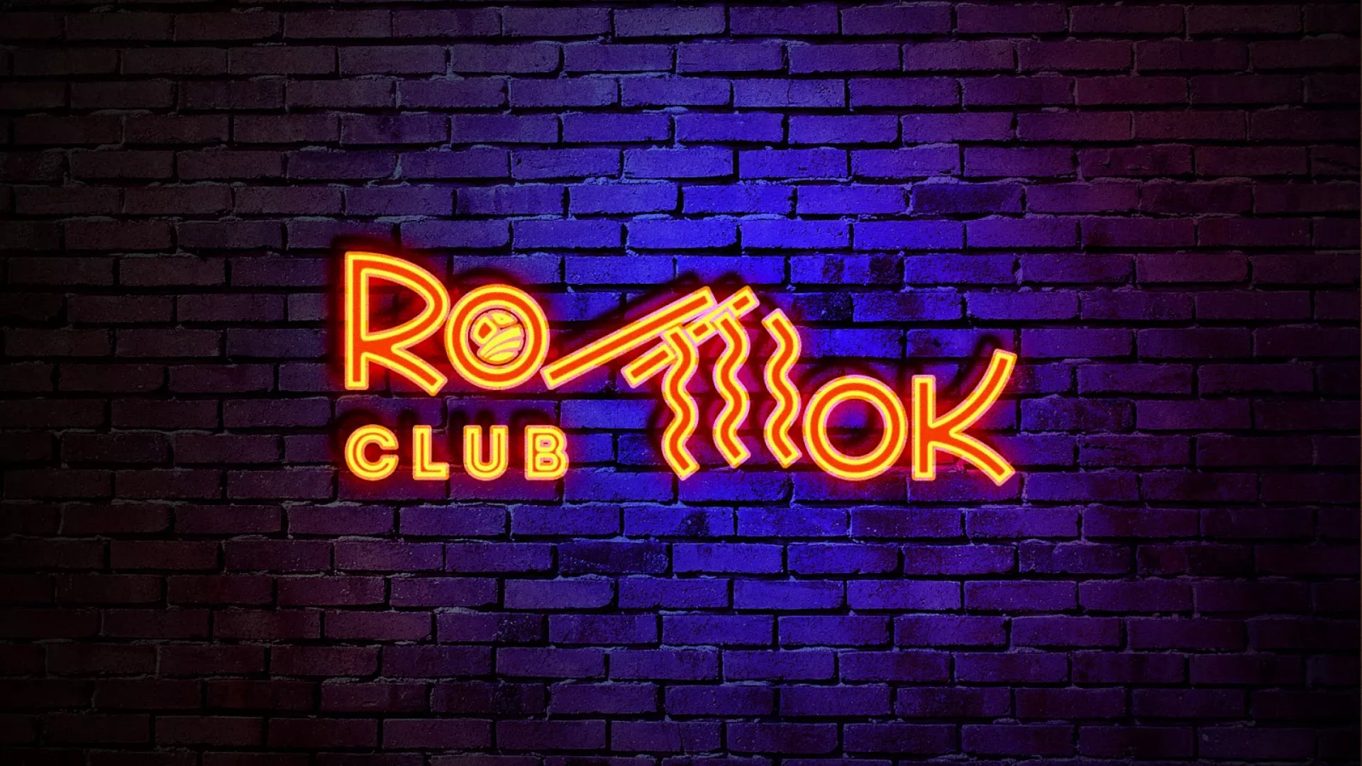 Разработка интерьерной вывески суши-бара «Roll Wok Club» в Партизанске
